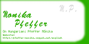 monika pfeffer business card